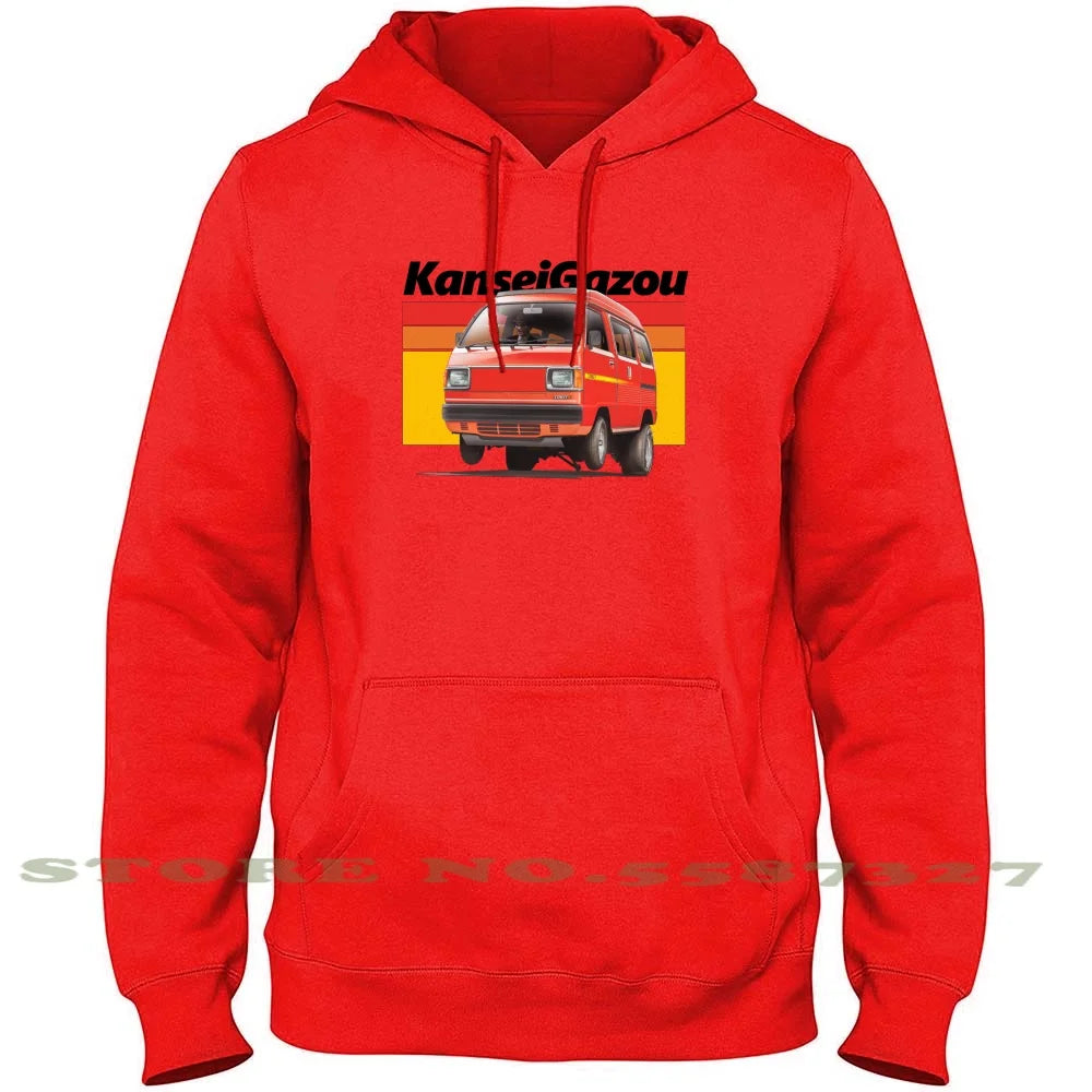 Acty Kei Van Drag T-Shirt – 100% Cotton | JDM 3-Cylinder Japanese Van | Funny 80s Car Design